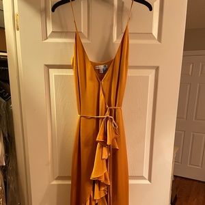 Shona Joy golden wrap dress